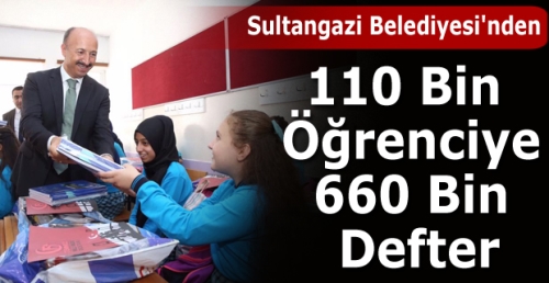 110 Bin Öğrenciye 660 Bin Defter