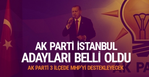 AK Parti İstanbul belediye başkan adayları belli oldu