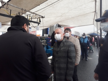 Başakşehir’De  Pazarlarda Korona Virüs Denetimi
