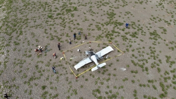 Büyükçekmece’De Eğitim Uçağı Düştü
