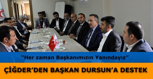 ÇİĞDER’DEN BAŞKAN DURSUN’A DESTEK