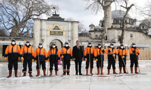Eyüp Sultan Camii, Ramazan öncesi gül suyuyla yıkandı