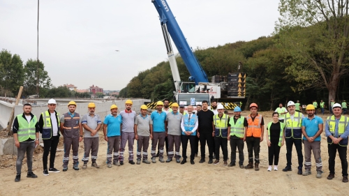 Göktürk Bağlantı Yolu Projesi’nde çalışmalar hız kesmeden devam ediyor