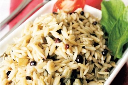 Mantarlı arpa şehriye pilavı,