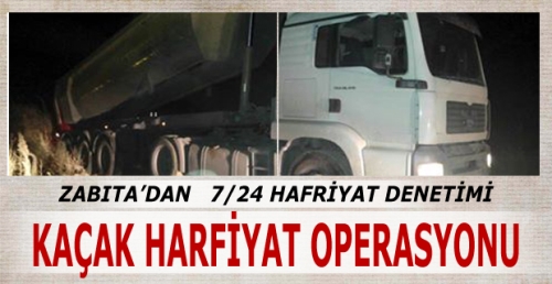 Kaçak hafriyat operasyonu