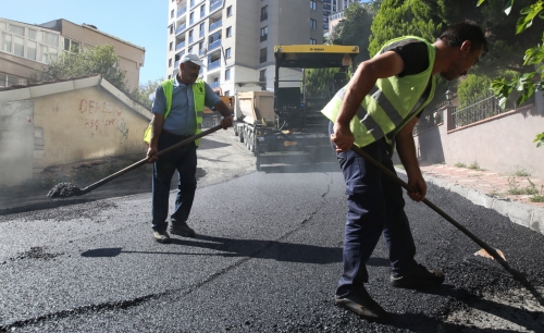 Karadolap Mahallesi Asmalı Caddesi’nde asfalt çalışması