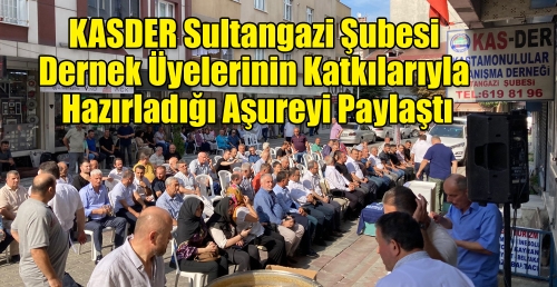 KASDER Sultangazi Şubesi Dernek üyelerinin katkılarıyla  hazırladığı aşureyi paylaştı