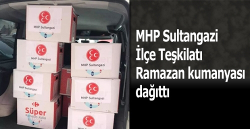 MHP Sultangazi İlçe Teşkilatı  Ramazan kumanyası  dağıttı