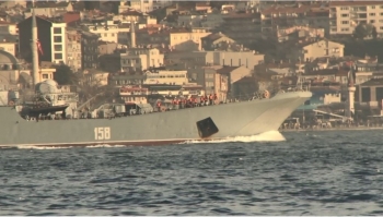 Rus Savaş Gemisi “Caesar Kunikov” İstanbul Boğazı’Ndan Geçti
