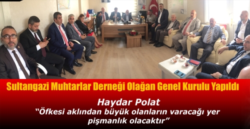 Sultangazi Muhtarlar Derneği Olağan Genel Kurulu yapıldı