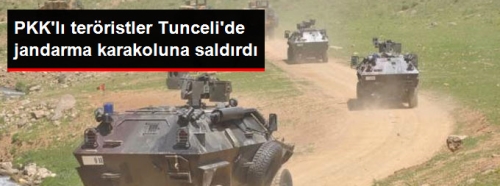 Tunceli'de Jandarma Karakoluna Taciz Ateşi