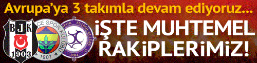 UEFA Avrupa Ligi'nde Fenerbahçe, Beşiktaş ve Osmanlıspor'un muhtemel rakipleri belli oldu!