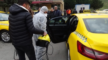 (Özel) İstanbul’Da Taksilerde Ve Taksi Duraklarında Korona Virüs Önlemi
