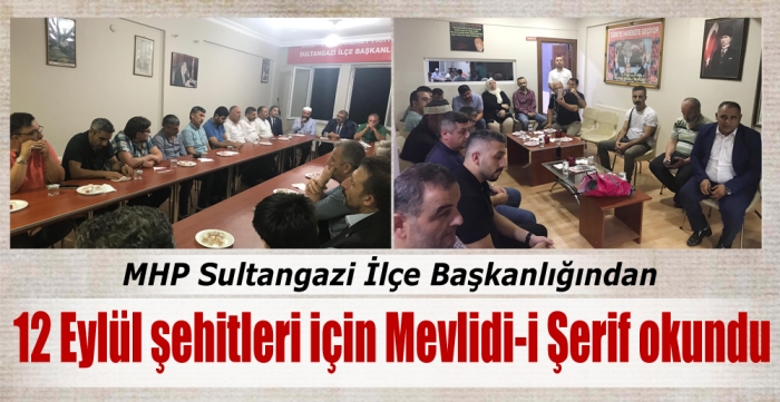 12 Eylül şehitleri için Mevlidi-i Şerif okundu