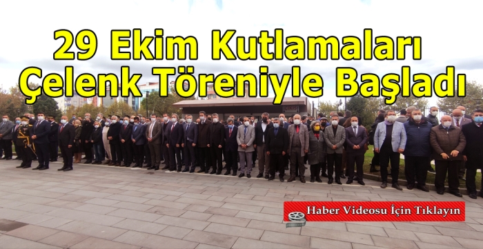 29 Ekim kutlamaları çelenk töreniyle başladı