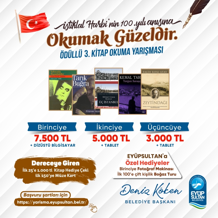 3. Okumak Güzeldir Kitap Okuma Yarışması'nın detayları belli oldu