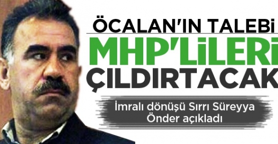 Öcalan'ın talebi MHP'lileri çıldırtacak!