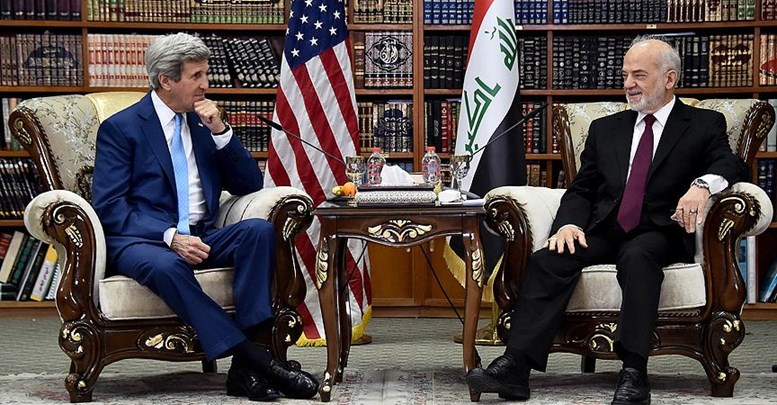 ABD Dışişleri Bakanı Kerry, Irak'ta Caferi ile bir araya geldi