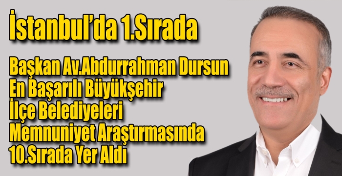 Abdurrahman Dursun İstanbul’da 1.sırada 