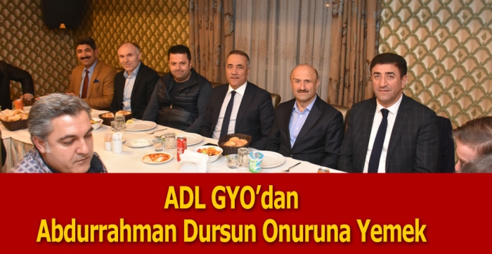 ADL GYO’dan Abdurrahman Dursun onuruna Yemek