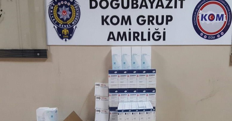 Ağrı'da terör örgütüne gönderilen ilaçlar ele geçirildi