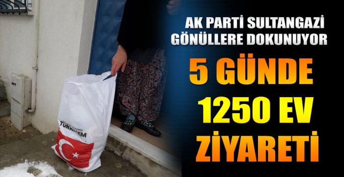  AK PARTİ SULTANGAZİ GÖNÜLLERE DOKUNUYOR “5 GÜNDE 1250 EV ZİYARETİ”