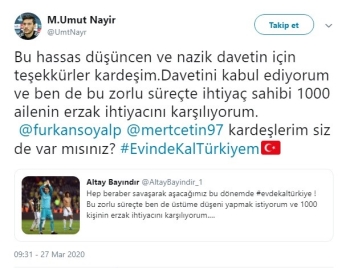 Altay Bayındır’Dan Anlamlı Hareket
