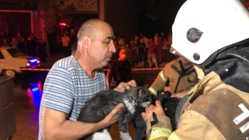 Ataşehir’De İşçilerin Kaldığı Konteynerde Korkutan Yangın
