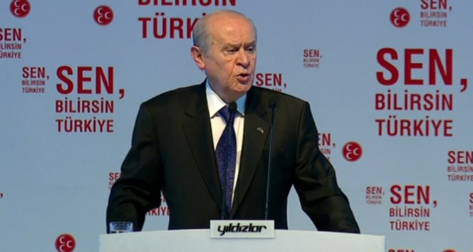 Bahçeli ismini taşıyan köprünün temelini attı