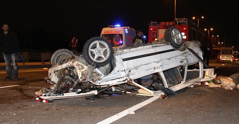 Başkent'te trafik kazası: 1 ölü, 4 yaralı