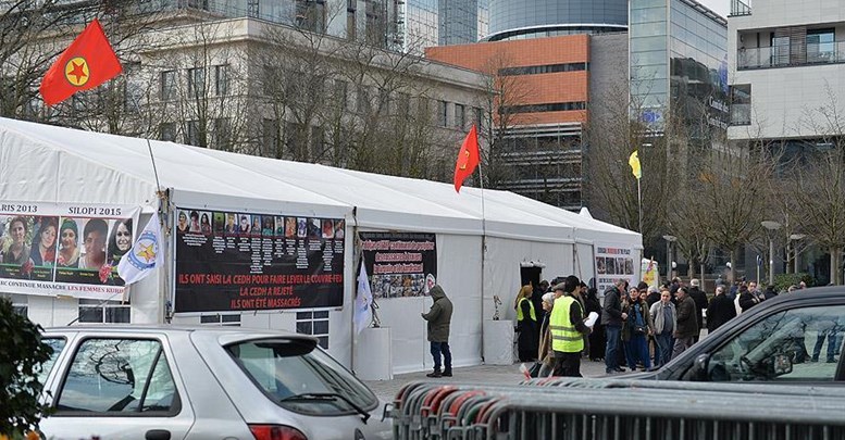 Belçika'da PKK'nın çadırına yeniden izin verildi