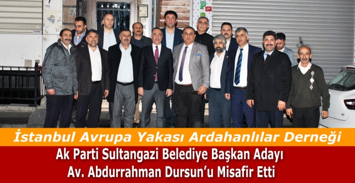 Belediye Başkan Adayı Av. Abdurrahman Dursun,Ardahanlıları ziyaret etti