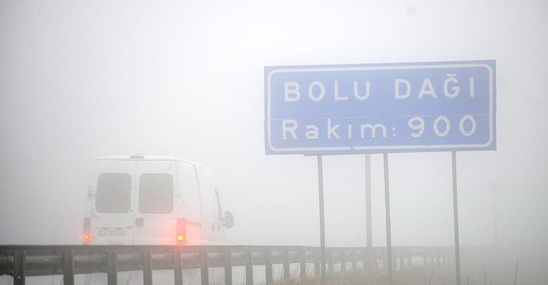 Bolu Dağı'nda yoğun sis