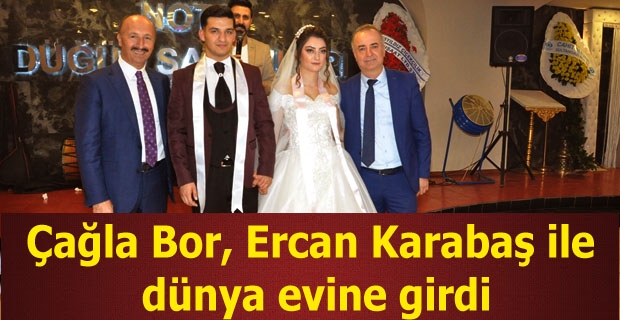 Çağla Bor, Ercan Karabaş ile dünya evine girdi