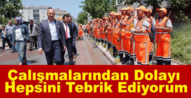 Çalışmalarından dolayı hepsini tebrik ediyorum