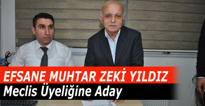 Cebeci Mahallesi Muhtarı Zeki Yıldız Meclis Üyeliğine aday