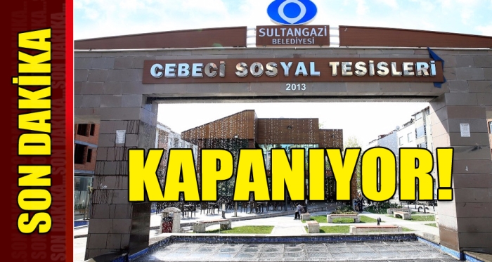 Cebeci Sosyal Tesisleri Kapanıyor