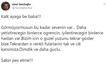 Dahiliye Profesörü Cemil Taşcıoğlu’Nun Oğlundan Duygulandıran Paylaşım
