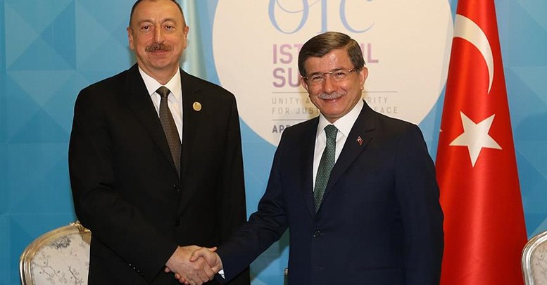 Davutoğlu ile Aliyev bir araya geldi