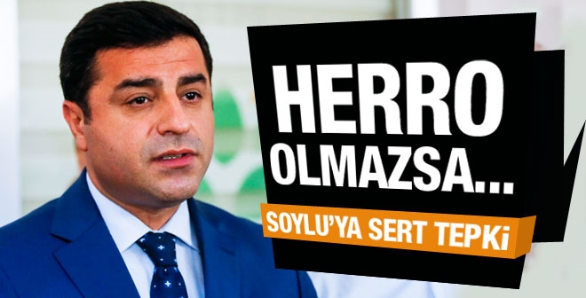 Demirtaş’tan Soylu’ya sert tepki! Herro olmazsa