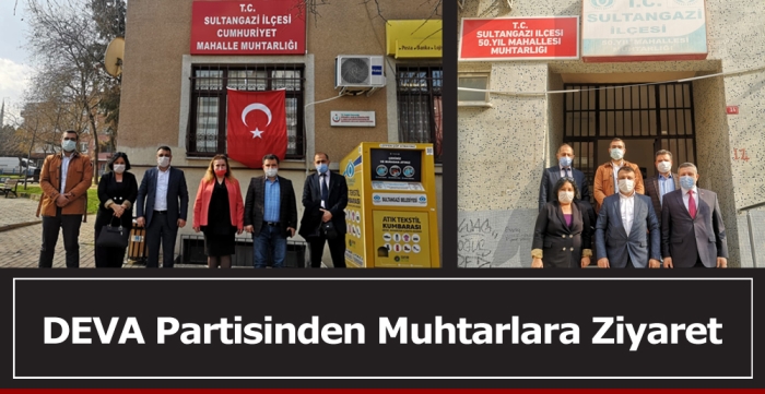 DEVA Partisinden muhtarlara ziyaret 