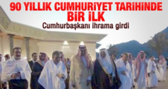 Cumhurbaşkanı Gül ihrama girdi 