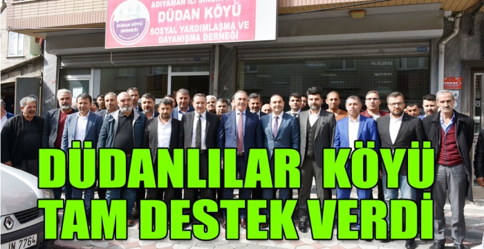 DÜDANLILAR  KÖYÜNDEN TAM DESTEK