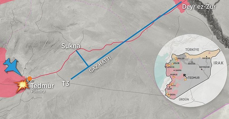 Esed rejimi ve DAEŞ Tedmur için savaşıyor