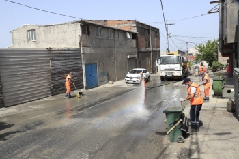 Eski Dökümcüler Sanayi Sitesinde Temizlik Ve Dezenfekte Çalışmaları
