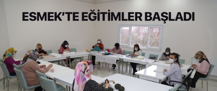 ESMEK’te yüz yüze eğitimler başladı