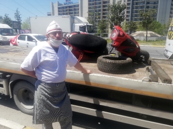 Fırıncı, Yeni Aldığı Motosikletin Çalıntı Olduğunu Polis Çevirmesinde Öğrenince Gözyaşı Döktü
