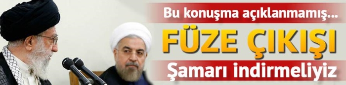 Füze çıkışı: Şamarı indirmeliyiz