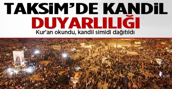 Gezi Parkında Kandil Kutlaması