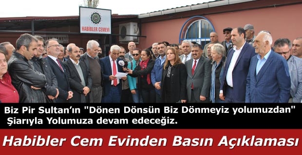 Habipler Cem Evinden Basın Açıklaması